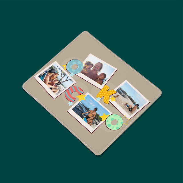 Fotokoláž: Písmená Ocko - Podložka Pod Myš