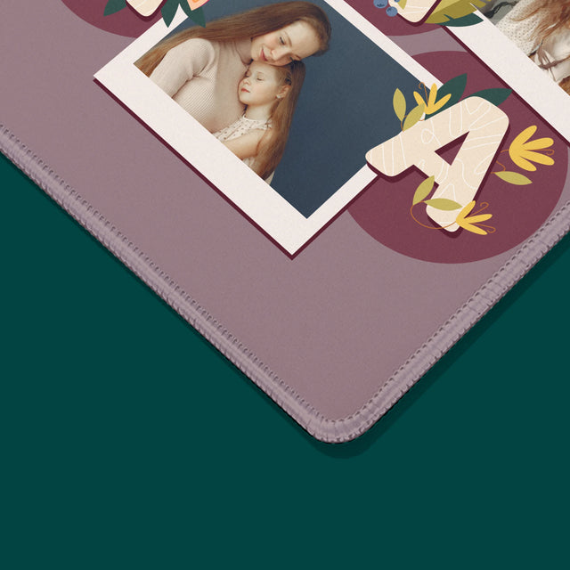 Fotokoláž: Písmená Mama - Podložka Pod Myš