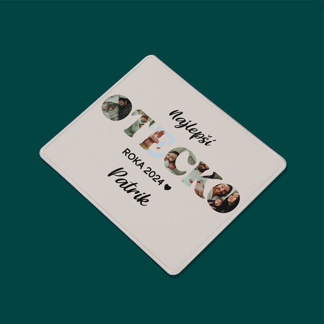 Slovo Z Fotografií: Najlepší Otecko Roka - Podložka Pod Myš