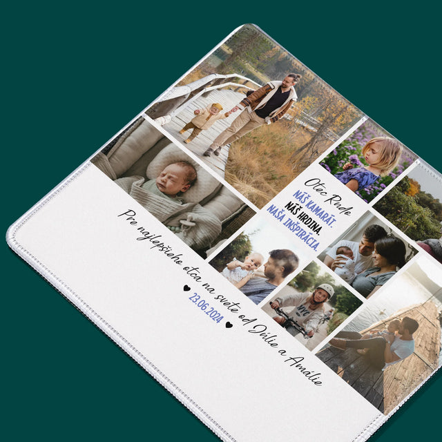 Fotokoláž: Otec Kamarát - Podložka Pod Myš