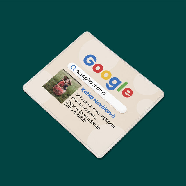 Fotografia A Podpis: Najlepšia Mama Výsledok Google - Podložka Pod Myš
