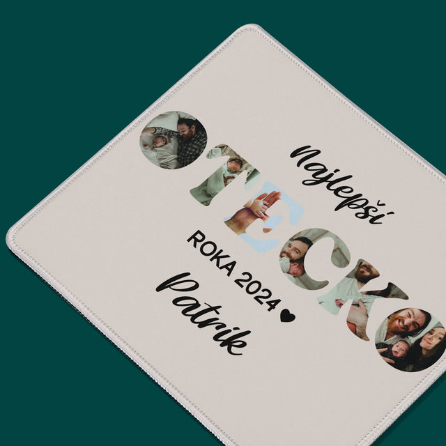 Slovo Z Fotografií: Najlepší Otecko Roka - Podložka Pod Myš