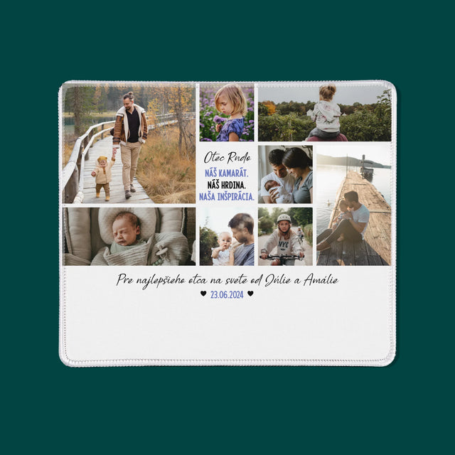 Fotokoláž: Otec Kamarát - Podložka Pod Myš