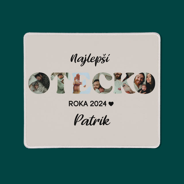 Slovo Z Fotografií: Najlepší Otecko Roka - Podložka Pod Myš