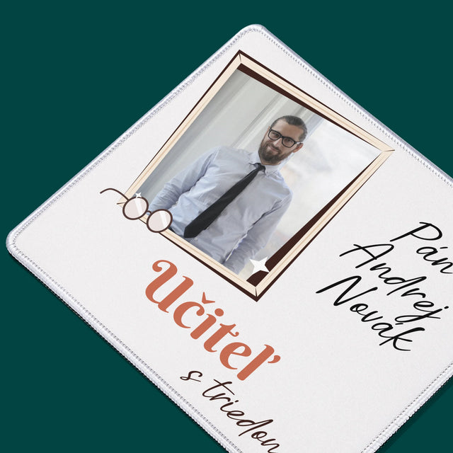 Fotografia A Podpis: Učiteľ S Triedou - Podložka Pod Myš