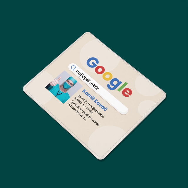 Fotografia A Podpis: Najlepší Lekár Výsledok Google - Podložka Pod Myš