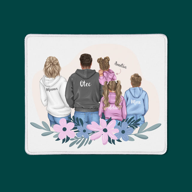 Tvorenie Postavy: Rodina S Deťmi - Podložka Pod Myš