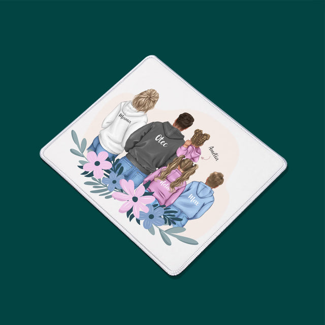 Tvorenie Postavy: Rodina S Deťmi - Podložka Pod Myš