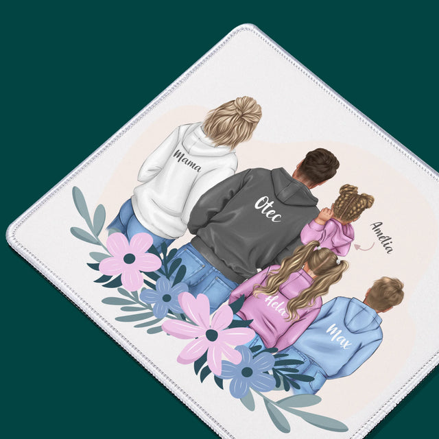 Tvorenie Postavy: Rodina S Deťmi - Podložka Pod Myš