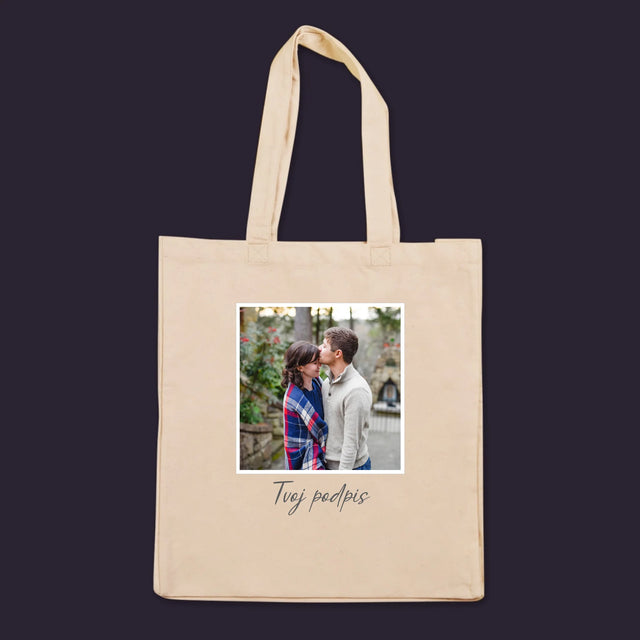 Fotografia A Podpis: Tvoja Fotografia A Podpis - Plátená Taška