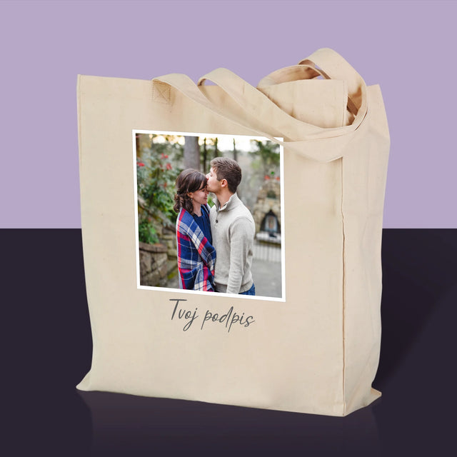 Fotografia A Podpis: Tvoja Fotografia A Podpis - Plátená Taška