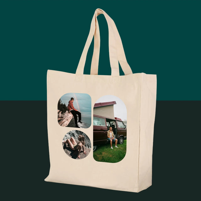 Fotokoláž: Tvary - Plátená Taška