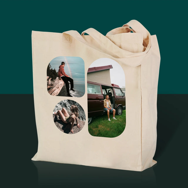 Fotokoláž: Tvary - Plátená Taška