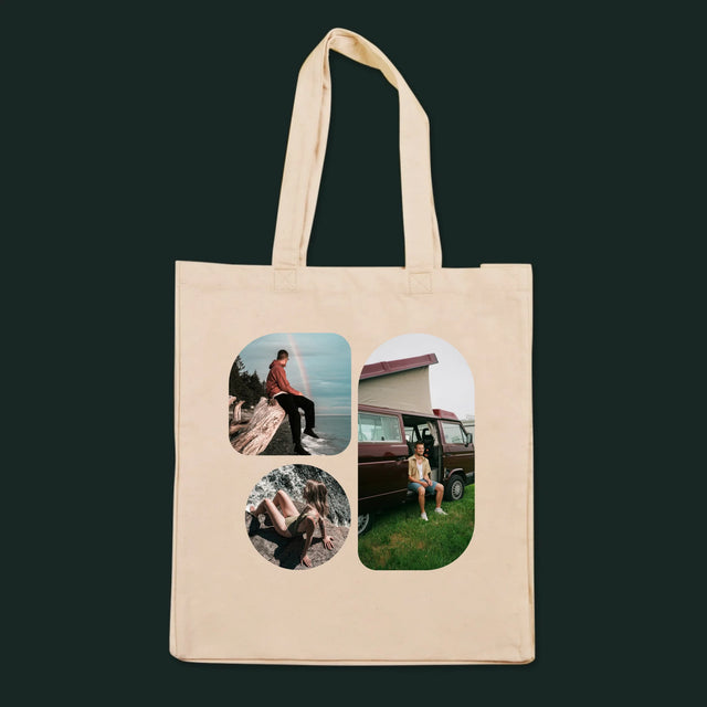 Fotokoláž: Tvary - Plátená Taška