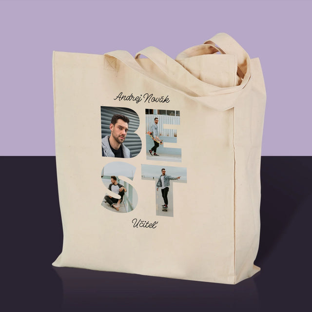 Slovo Z Fotografií: Najlepší Učiteľ - Plátená Taška