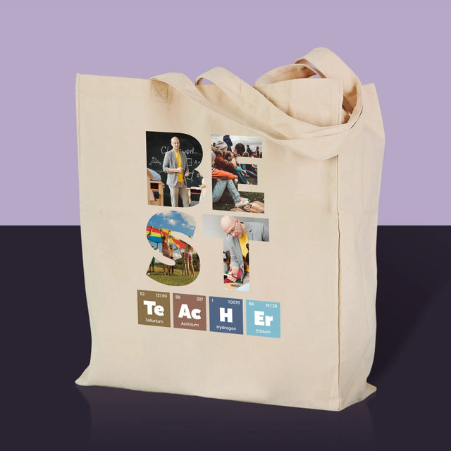 Slovo Z Fotografií: Najlepší Učiteľ - Plátená Taška