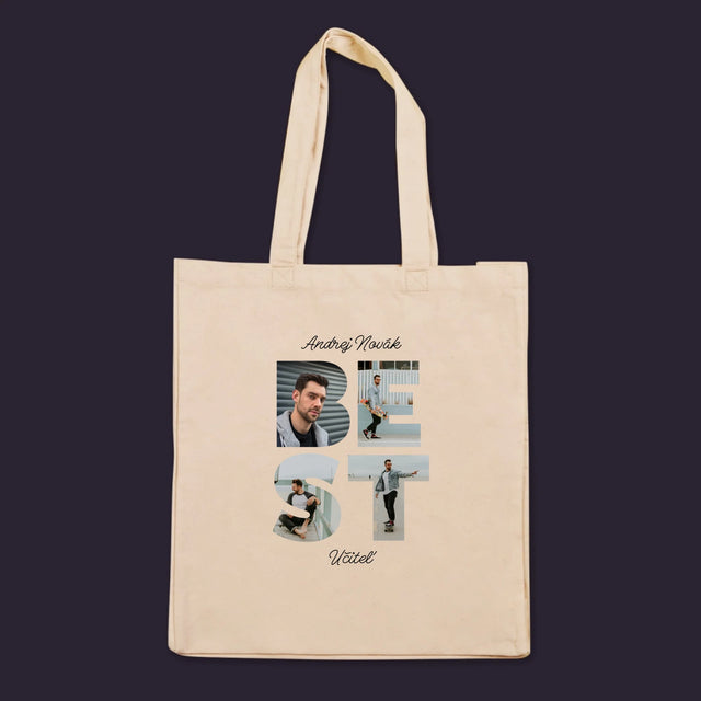 Slovo Z Fotografií: Najlepší Učiteľ - Plátená Taška