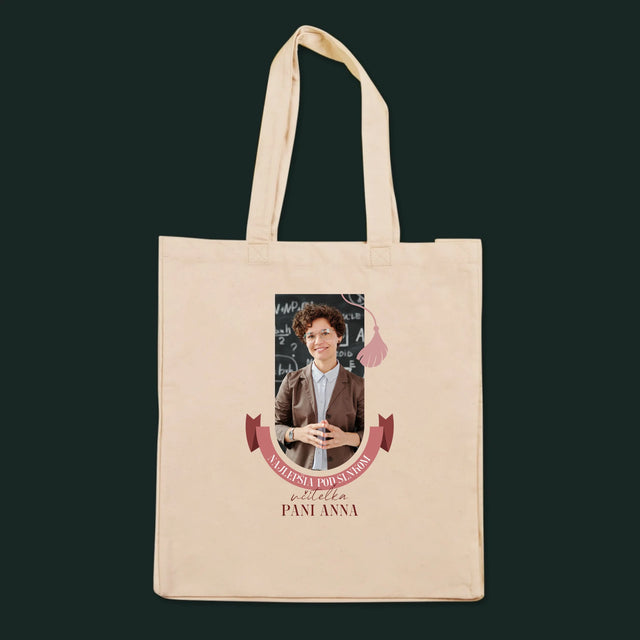 Fotografia A Podpis: Najlepšia Učiteľka Pod Slnkom - Plátená Taška