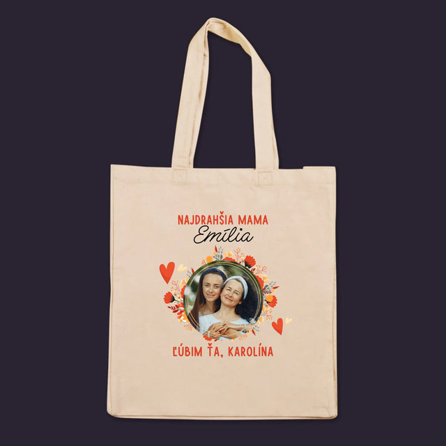 Fotografia A Podpis: Najdrahšia Mama - Plátená Taška