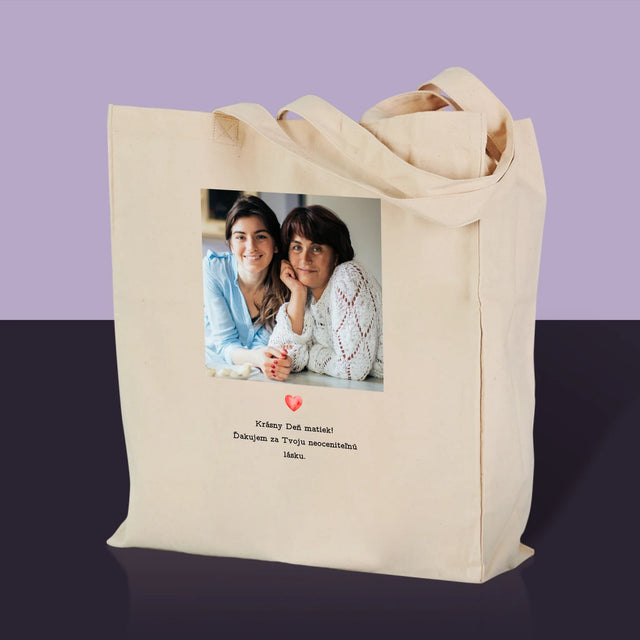Fotografia A Podpis: Pohľadnica Pre Mamu - Plátená Taška