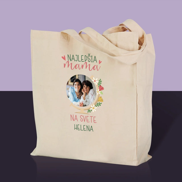 Fotografia A Podpis: Najlepšia Mama Svet - Plátená Taška