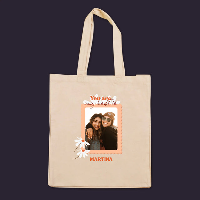 Fotokoláž: Fotografia Besties - Plátená Taška