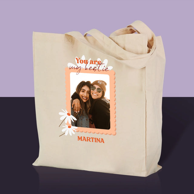 Fotokoláž: Fotografia Besties - Plátená Taška