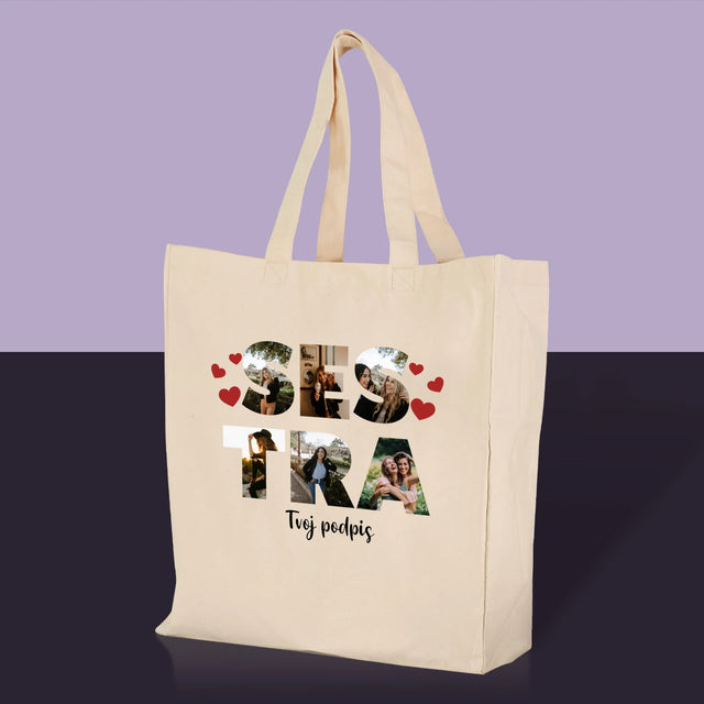Slovo Z Fotografií: Sestra Z Tvojich Fotografií - Plátená Taška