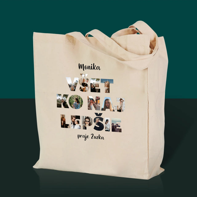 Slovo Z Fotografií: Všetko Najlepšie Z Tvojich Fotografií - Plátená Taška