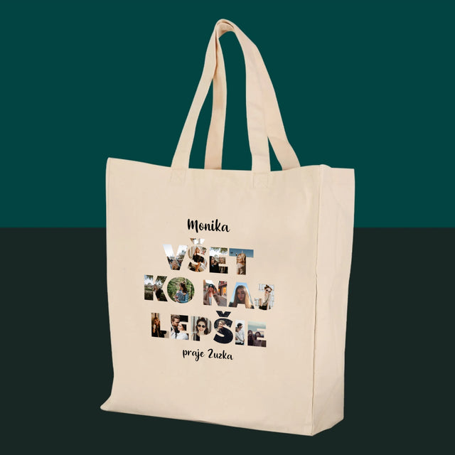 Slovo Z Fotografií: Všetko Najlepšie Z Tvojich Fotografií - Plátená Taška