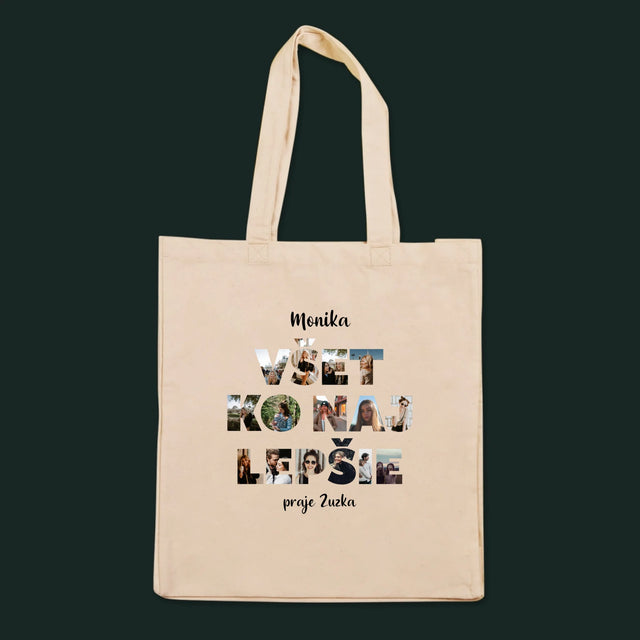 Slovo Z Fotografií: Všetko Najlepšie Z Tvojich Fotografií - Plátená Taška