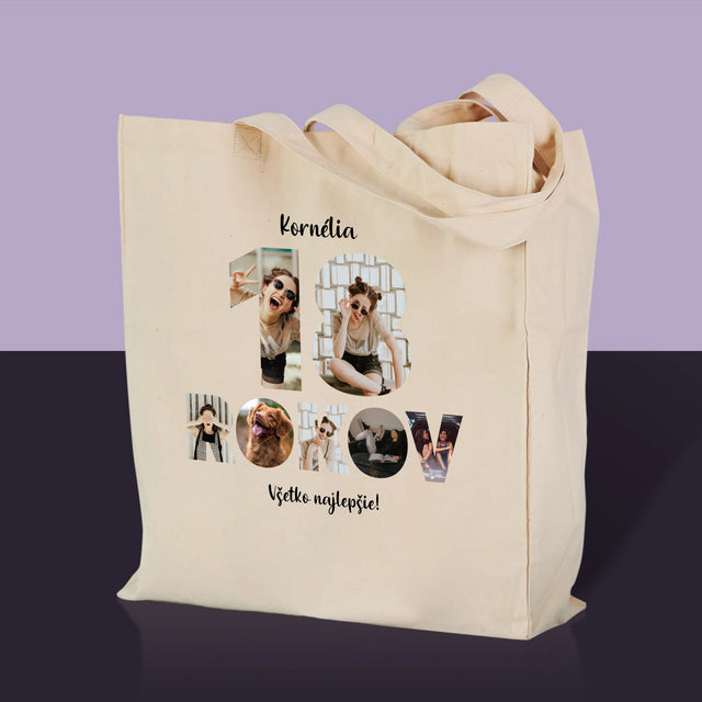 Slovo Z Fotografií: 18 Rokov Z Tvojich Fotografií - Plátená Taška