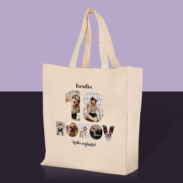 Slovo Z Fotografií: 18 Rokov Z Tvojich Fotografií - Plátená Taška