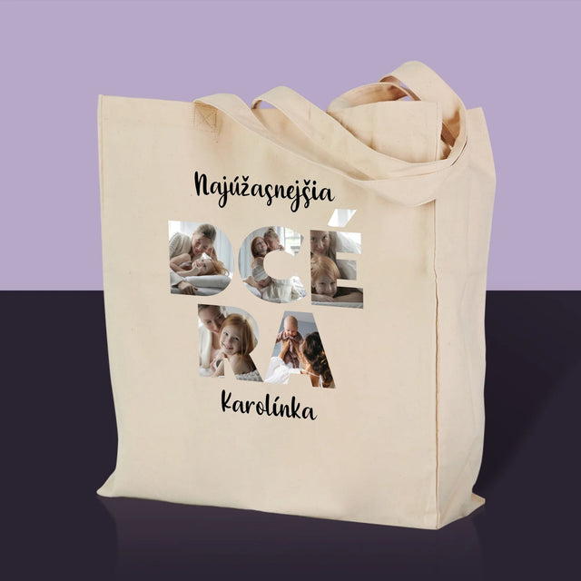 Slovo Z Fotografií: Dcéra Z Tvojich Fotografií - Plátená Taška