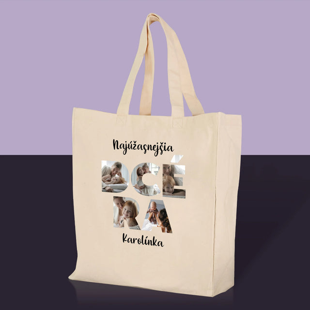 Slovo Z Fotografií: Dcéra Z Tvojich Fotografií - Plátená Taška