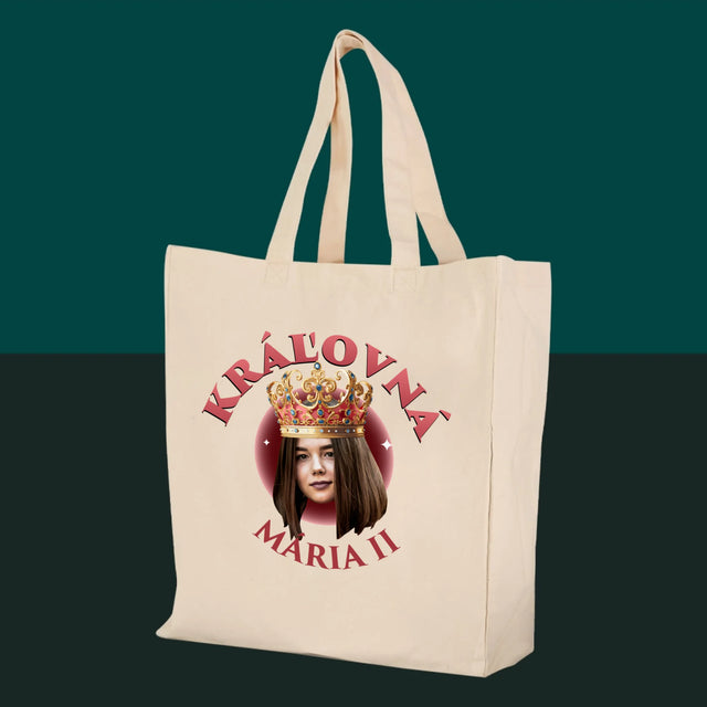 Fotografia A Podpis: Kráľovná Fotografia - Plátená Taška