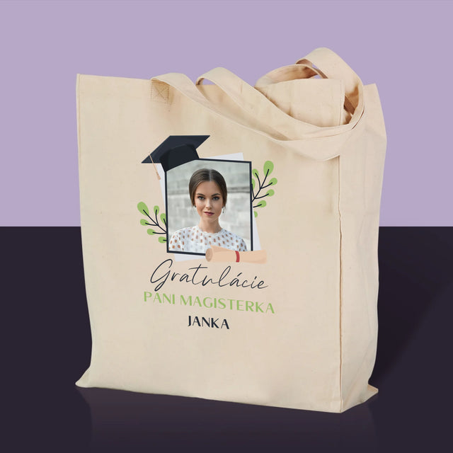 Fotografia A Podpis: Gratulácie Magisterka - Plátená Taška