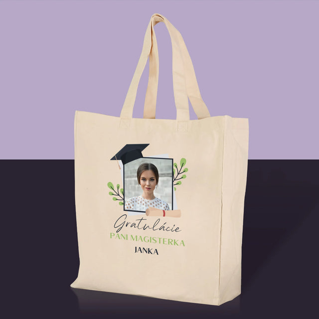 Fotografia A Podpis: Gratulácie Magisterka - Plátená Taška