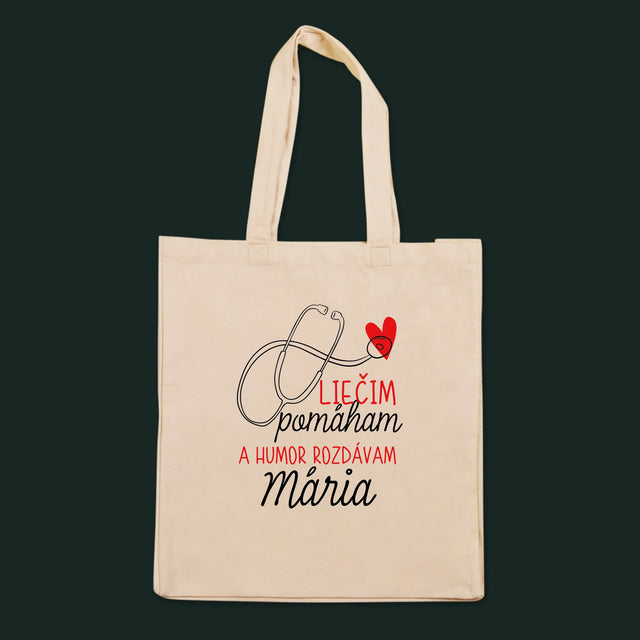 Meno A Podpis: Liečim Pomáham - Plátená Taška