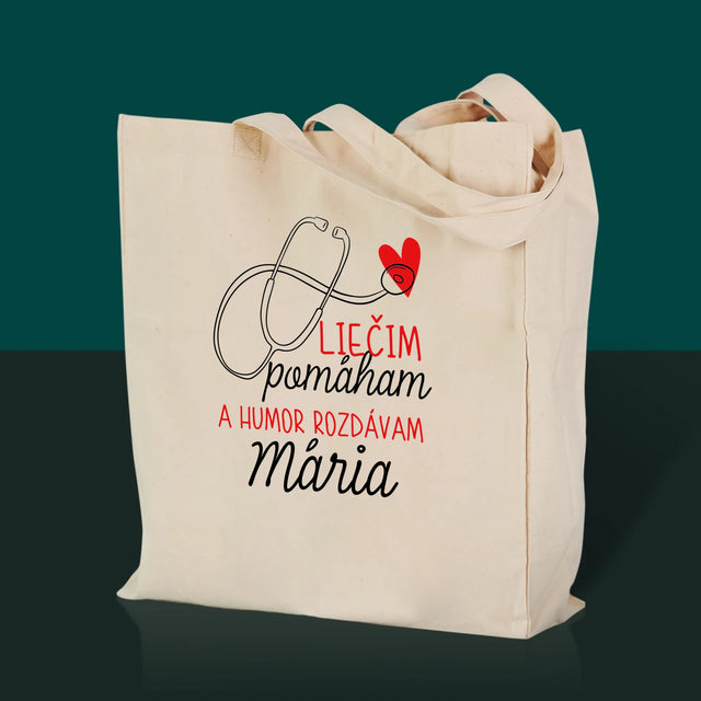 Meno A Podpis: Liečim Pomáham - Plátená Taška