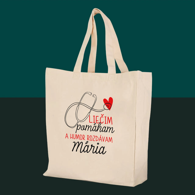 Meno A Podpis: Liečim Pomáham - Plátená Taška