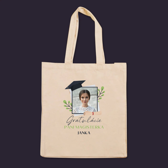 Fotografia A Podpis: Gratulácie Magisterka - Plátená Taška