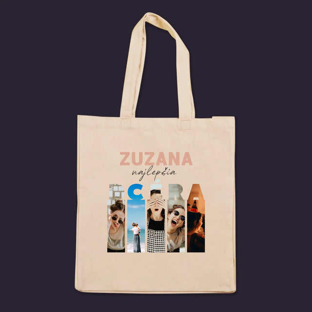 Fotokoláž: Najlepšia Dcéra - Plátená Taška
