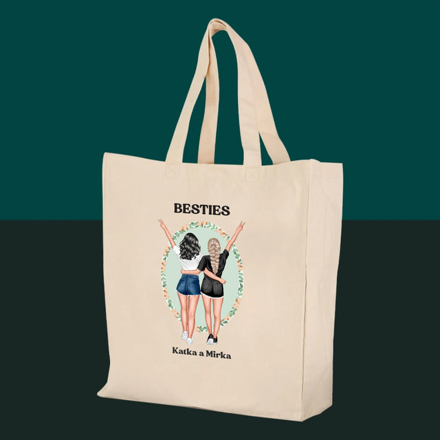 Tvorenie Postavy: Best Friends - Plátená Taška