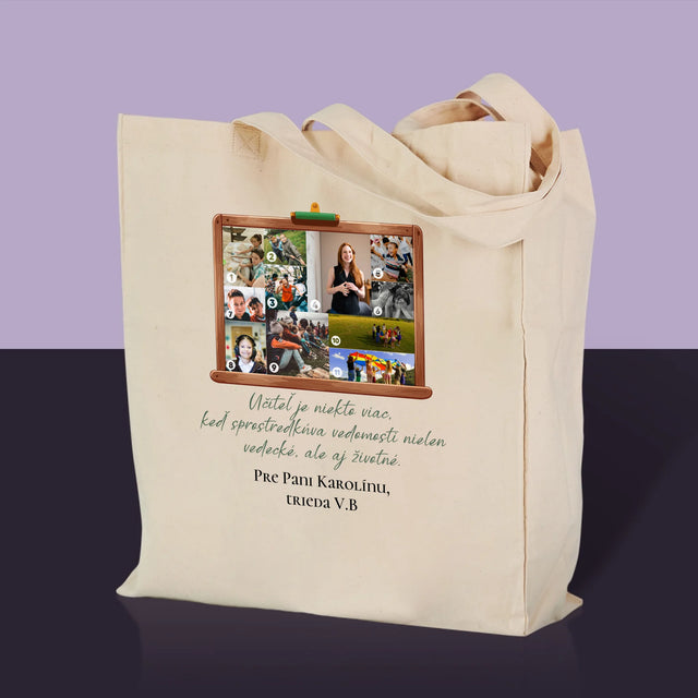 Tvar Z Fotografií: Učiteľ Je Niekto Viac - Plátená Taška