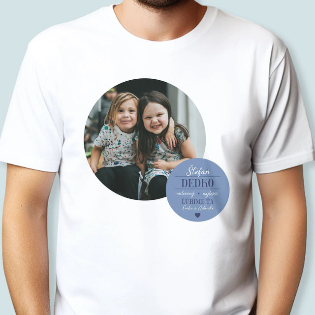 Fotokoláž: Milovaný Dedko - Pánske Tričko