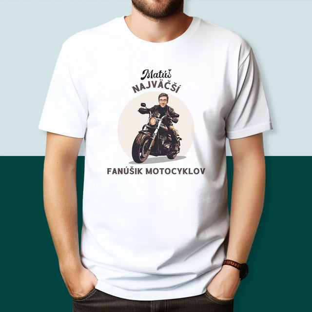 Tvoja Postava: Fanúšik Motocyklov - Pánske Tričko