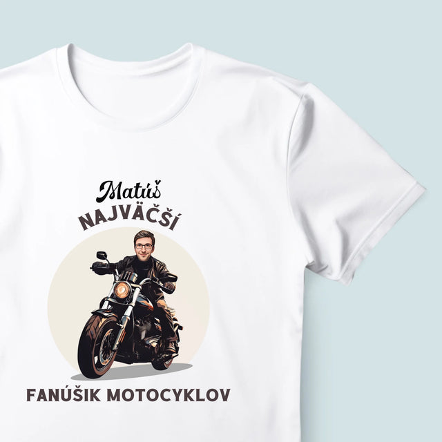 Tvoja Postava: Fanúšik Motocyklov - Pánske Tričko