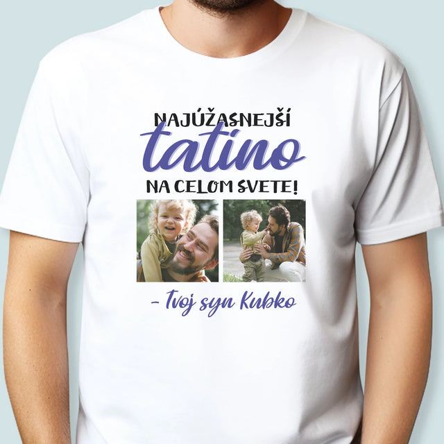 Fotokoláž: Tatino - Pánske Tričko