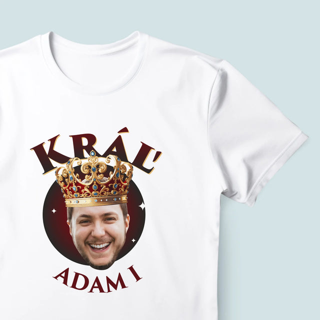 Fotografia A Podpis: Kráľ Fotografia - Pánske Tričko